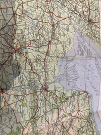 EAST ANGLIA 1966 Paper Ordnance Survey Quarter Inch Map Sheet 14 Kings Lynn