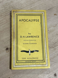 APOCALYPSE By D H Lawrence - The Albatross Book No 31 1931