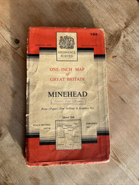 MINEHEAD Ordnance Survey Seventh Series Paper One In Map Sheet 164 1960 Bampton