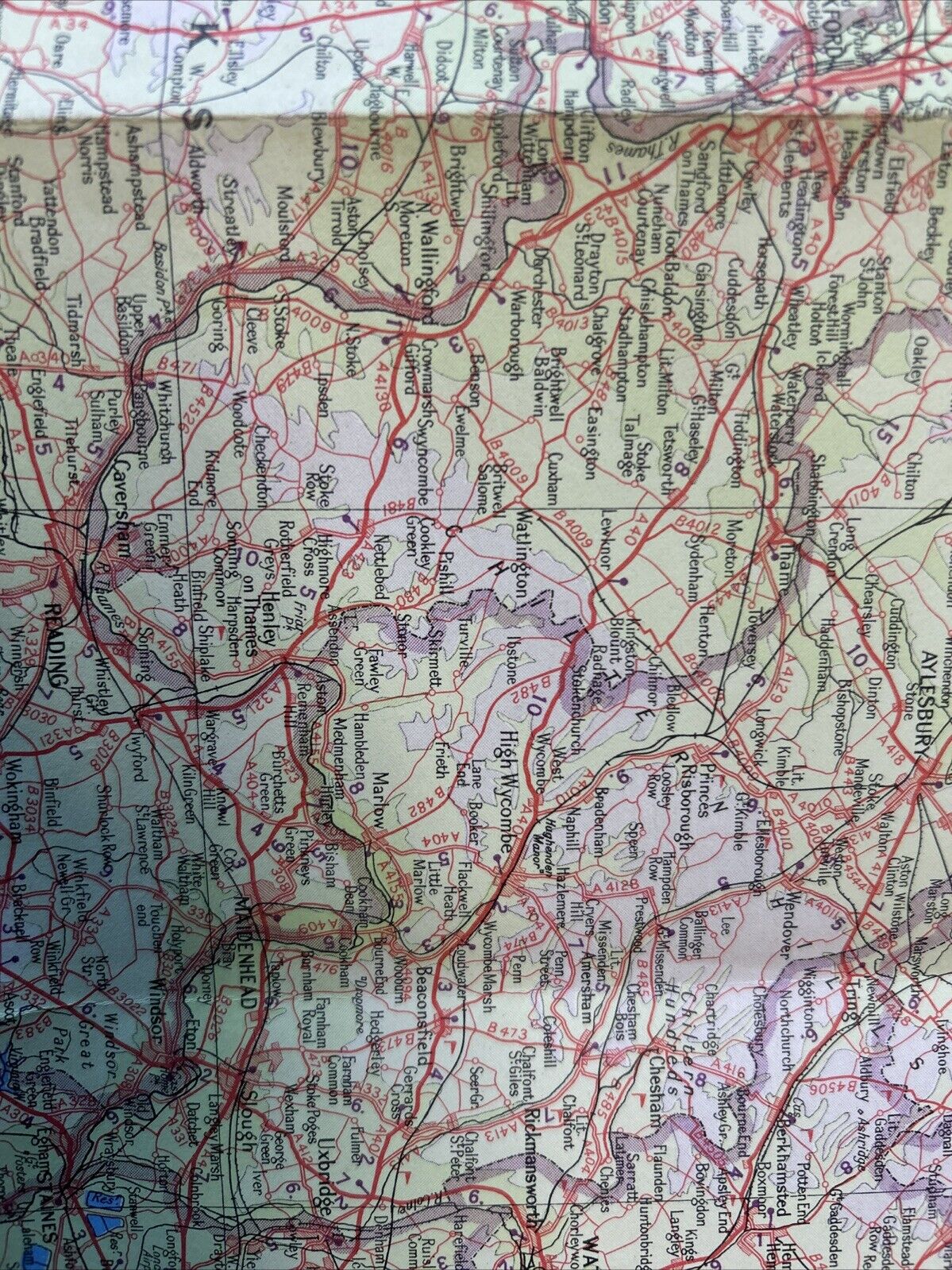 MIDLANDS AND EAST ANGLIA Sheet 3 Bartholomew RAC Sixth Inch Map - Paper