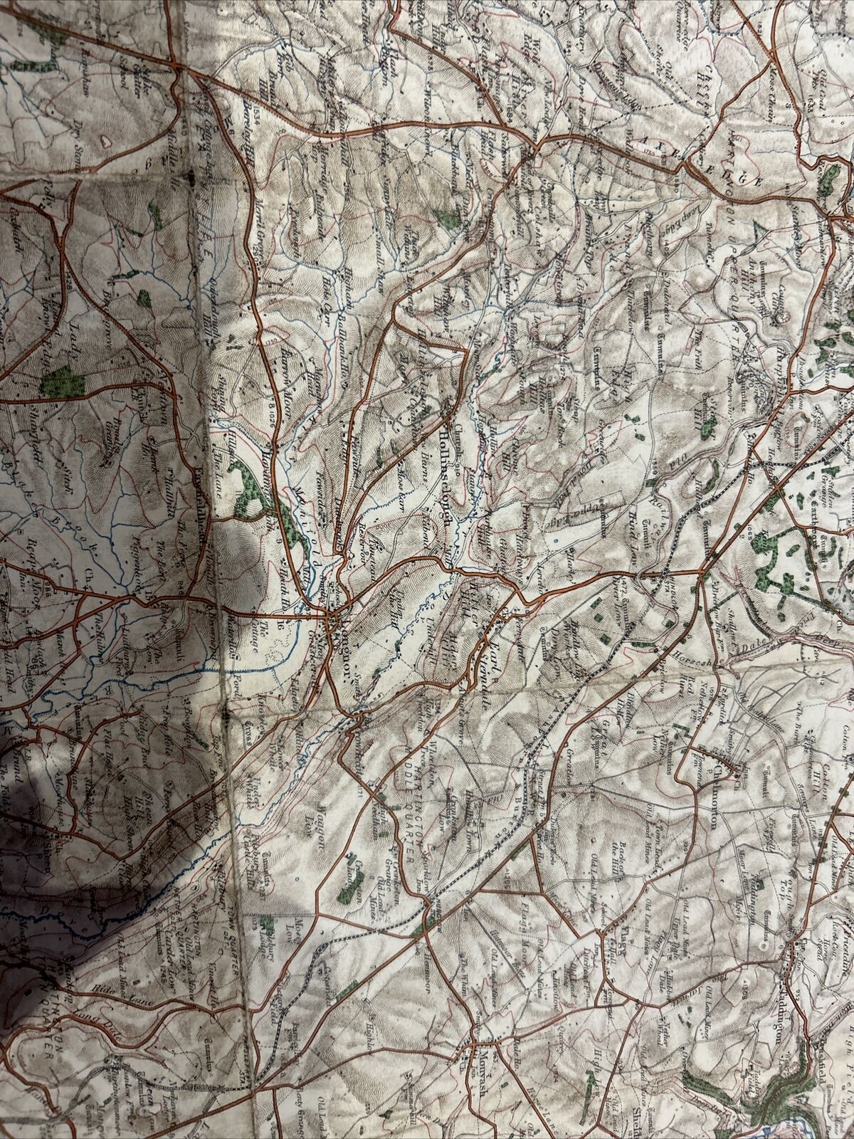 MACCLESFIELD BUXTON LEEK Ordnance Survey CLOTH 1909 Sheet 45 One Inch