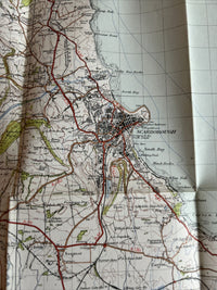 SCARBOROUGH Ordnance Survey Map 1 Inch 1947 Sheet 93 Paper Sixth Edition