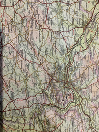 Bartholomew Half Inch Map No 7 North Somerset 1970 Bristol Bath Cardiff