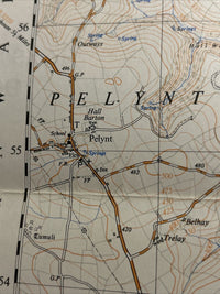 LOOE Ordnance Survey Sheet SX25 Map 1:25000 First Series 1965 Morval Pelynt