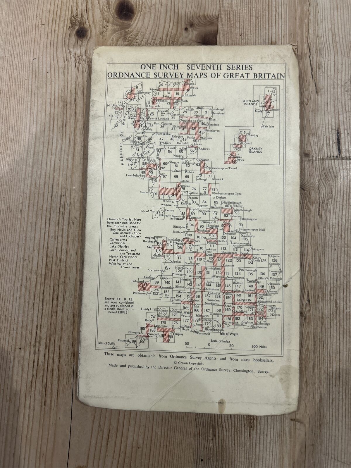 HASTINGS Ordnance Survey Seventh Series Paper One inch 1959 Sheet 184 Rye