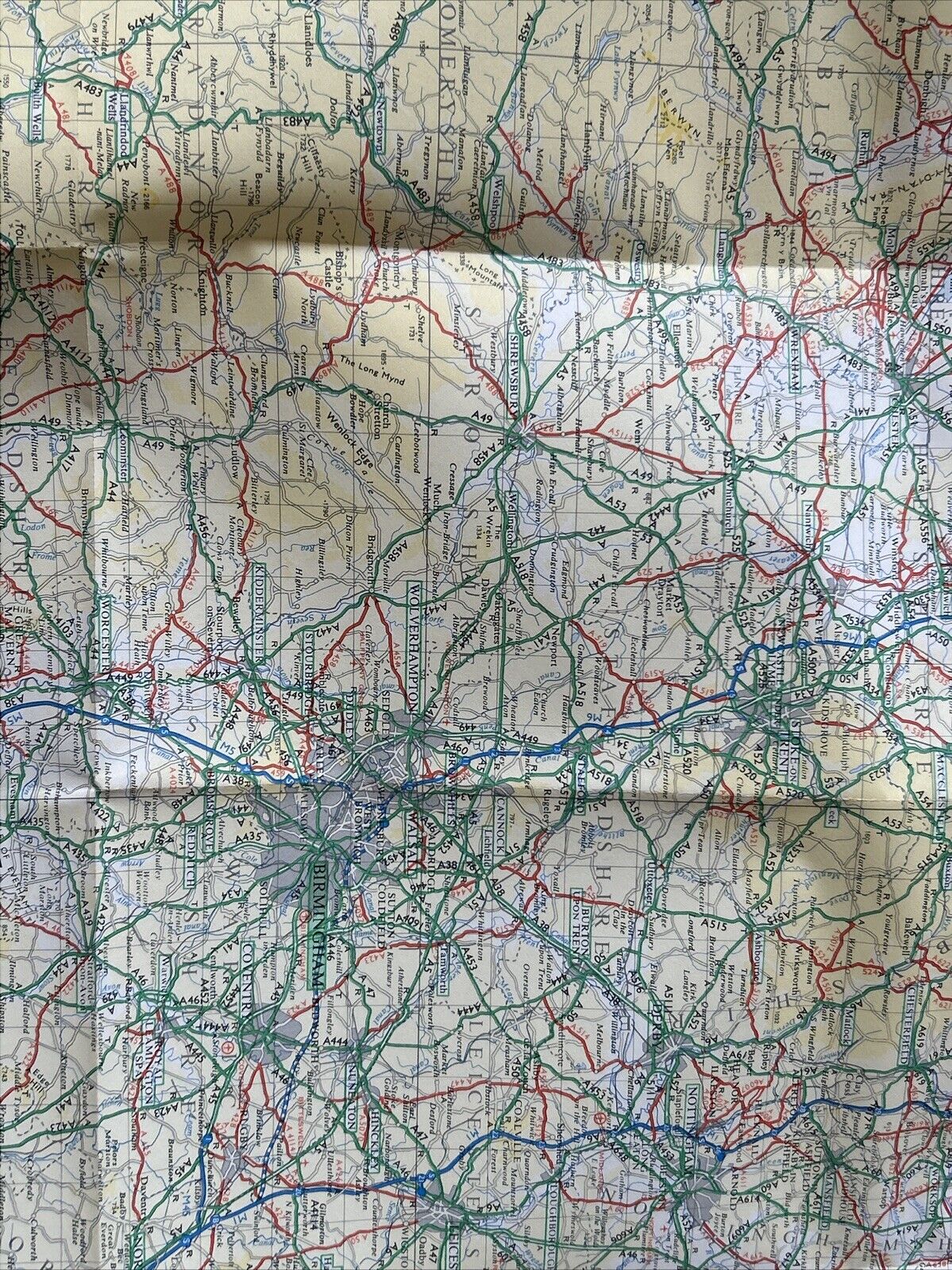 1970 Ordnance Survey Map ROUTE  PLANNING MAP SOUTH Ten Miles To Inch Wales Kent