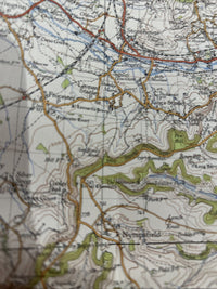 BRISTOL & STROUD Ordnance Survey Cloth Map 1946 Sixth Series No 156 Tetbury