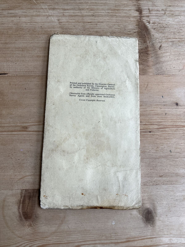 Ordnance Survey Sheet 43/28 1:25000 1951 Snake Pass STUCK 43/27 Reverse Hassop