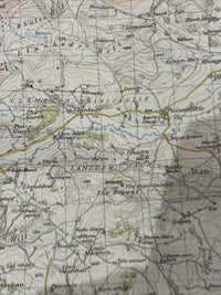 BRECON Ordnance Survey CLOTH Map 1952 Sheet 141 Seventh Series Talgarth Clyro