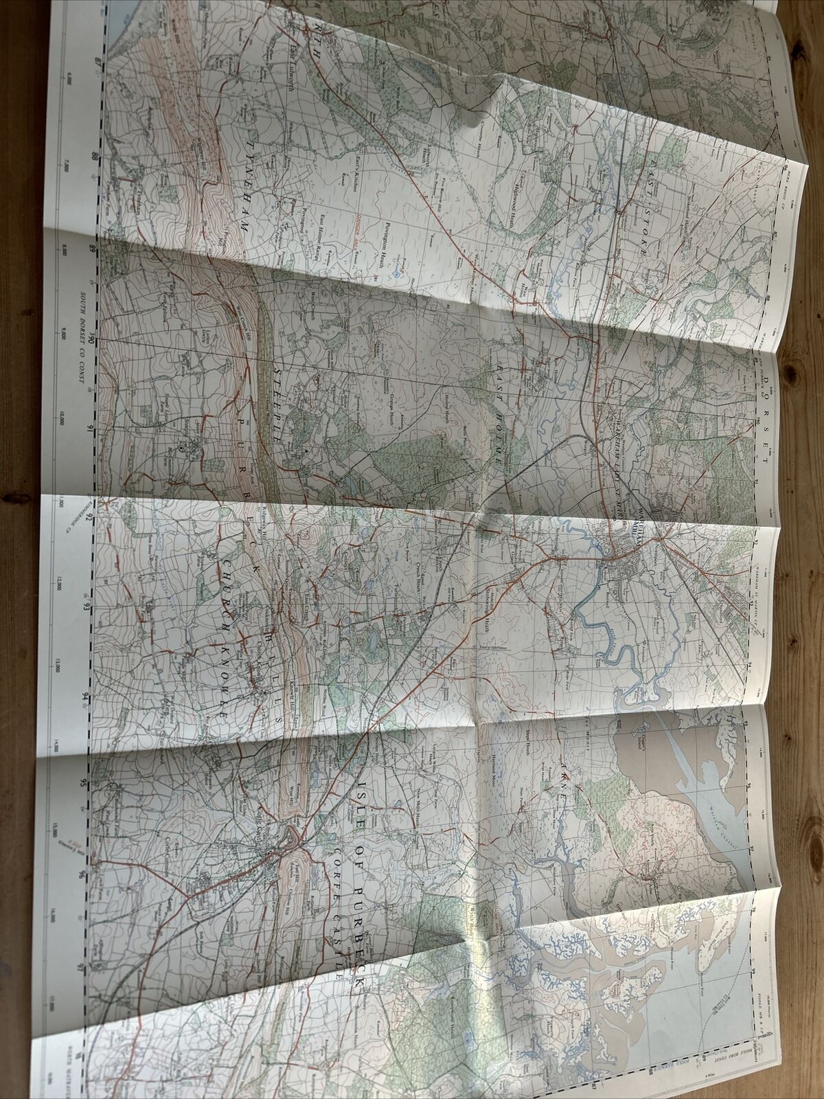 WAREHAM Ordnance Survey Second Series 1:25,000 Map SY88/98 1970 Corfe Castle