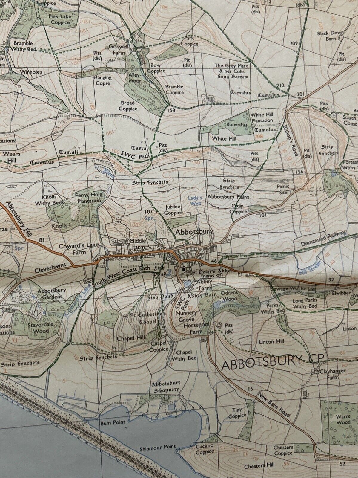 ABBOTSBURY Pathfinder 1331 Ordnance Survey Sheet 1:25000 1993 Littlebredy