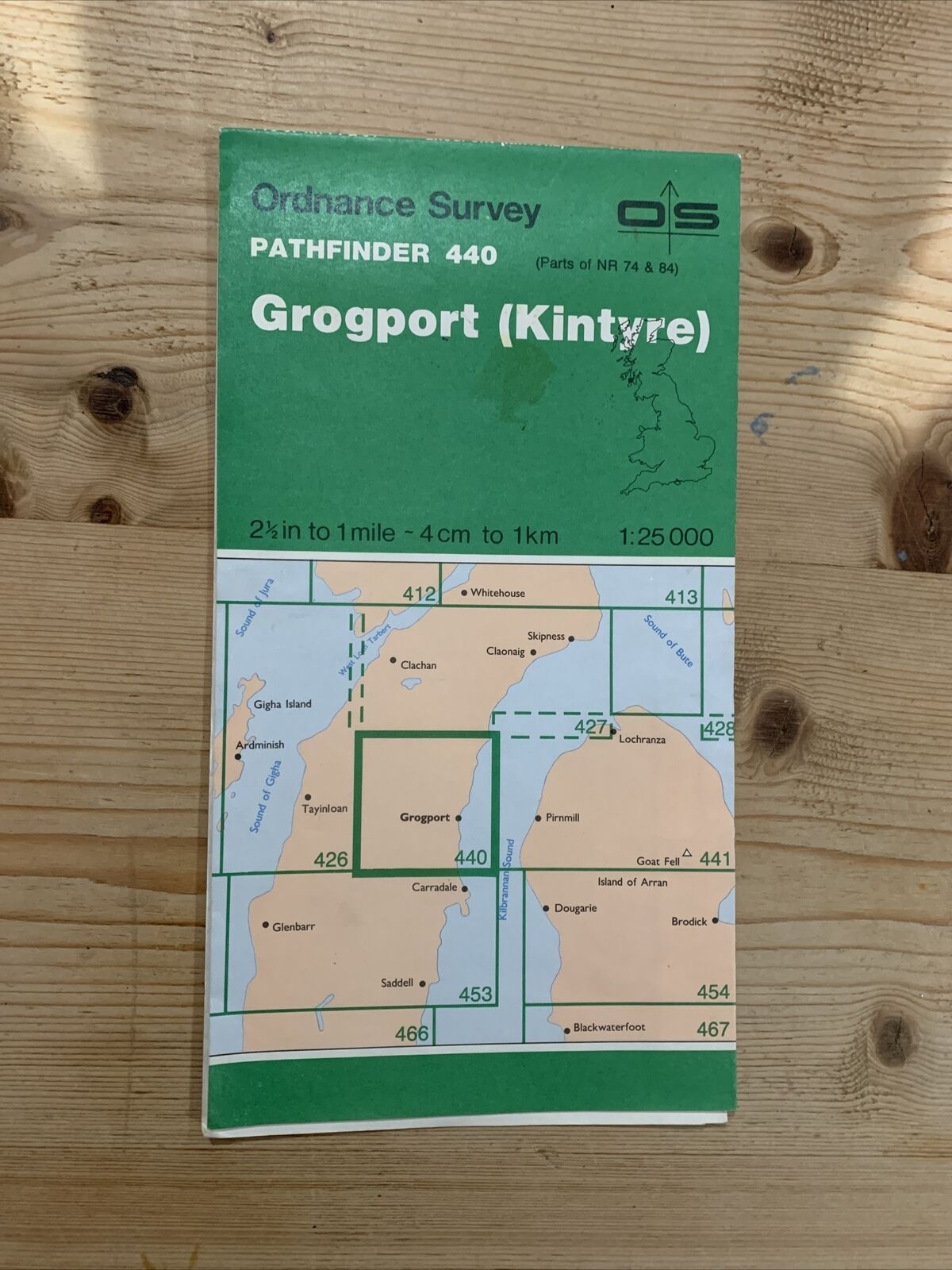 GROGPORT (KINTYRE) Pathfinder Ordnance Survey No 440 (NR 74 & 84) 1:25000 1989
