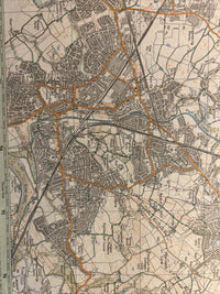 MANCHESTER & ASHTON UNDER LYNE Pathfinder Ordnance Survey SJ89/99 1:25000 1982