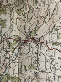 WATFORD Ordnance Survey Cloth One In Map 1929 Rev 32 Sheet 106 Marlow St Albans