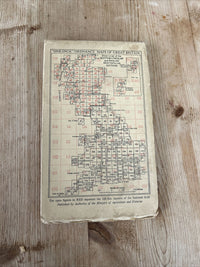 BRECON Ordnance Survey Cloth One Inch Map 1947 Sixth Edition Sheet 141 Talgarth