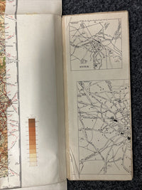 NORTH WALES & MANCHESTER 1935 Ordnance Survey CLOTH Sheet 4 Quarter Inch Map