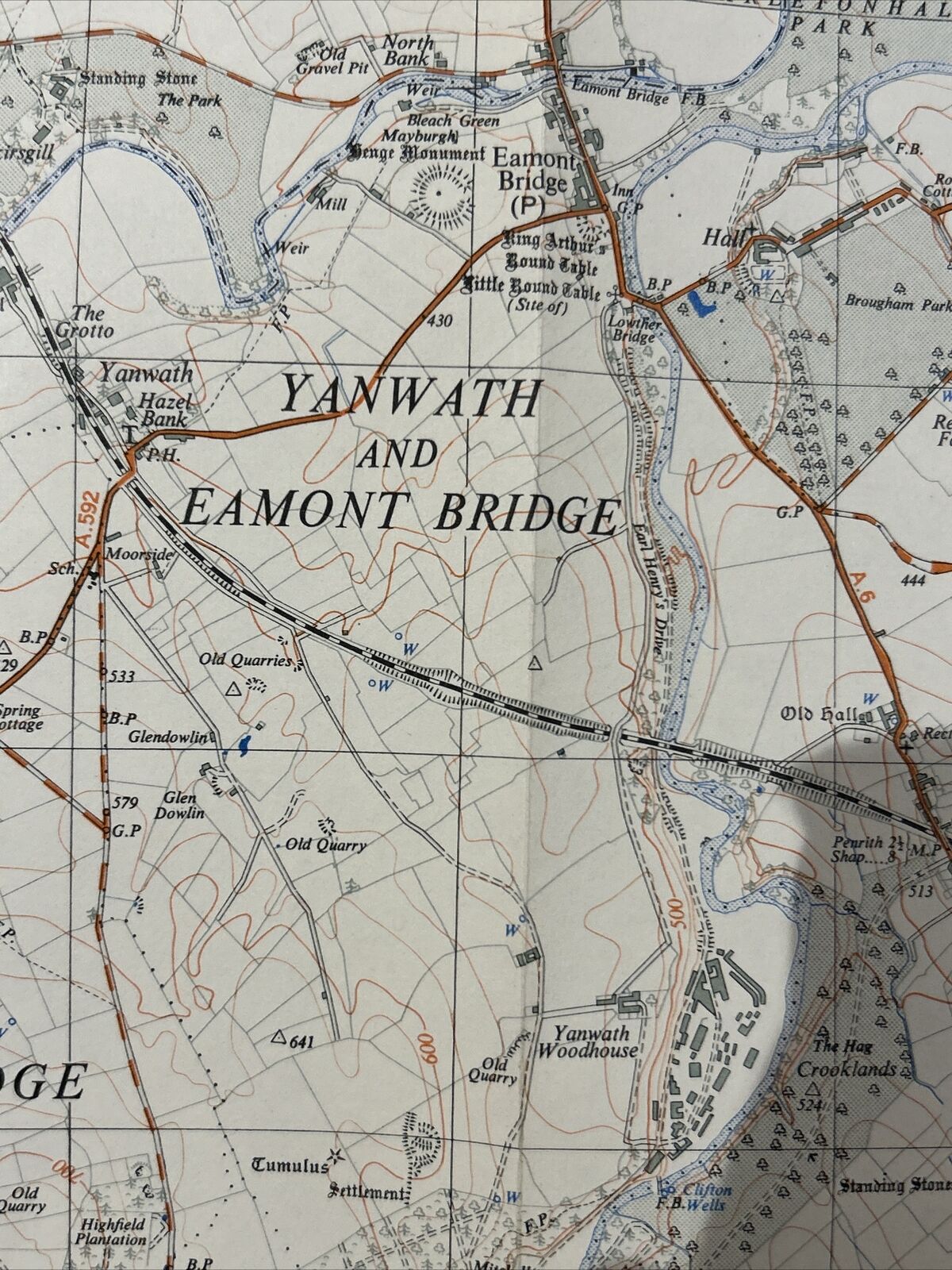 CLIBURN Lowther Park Ordnance Survey Sheet NY52 1:25000 1953 Lake District