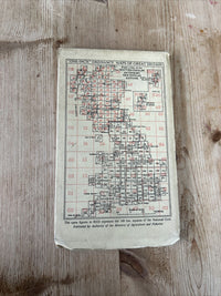 BOSTON & SKEGNESS Ordnance Survey Cloth 1  Inch Map 1947 Sixth Edition Sheet 114