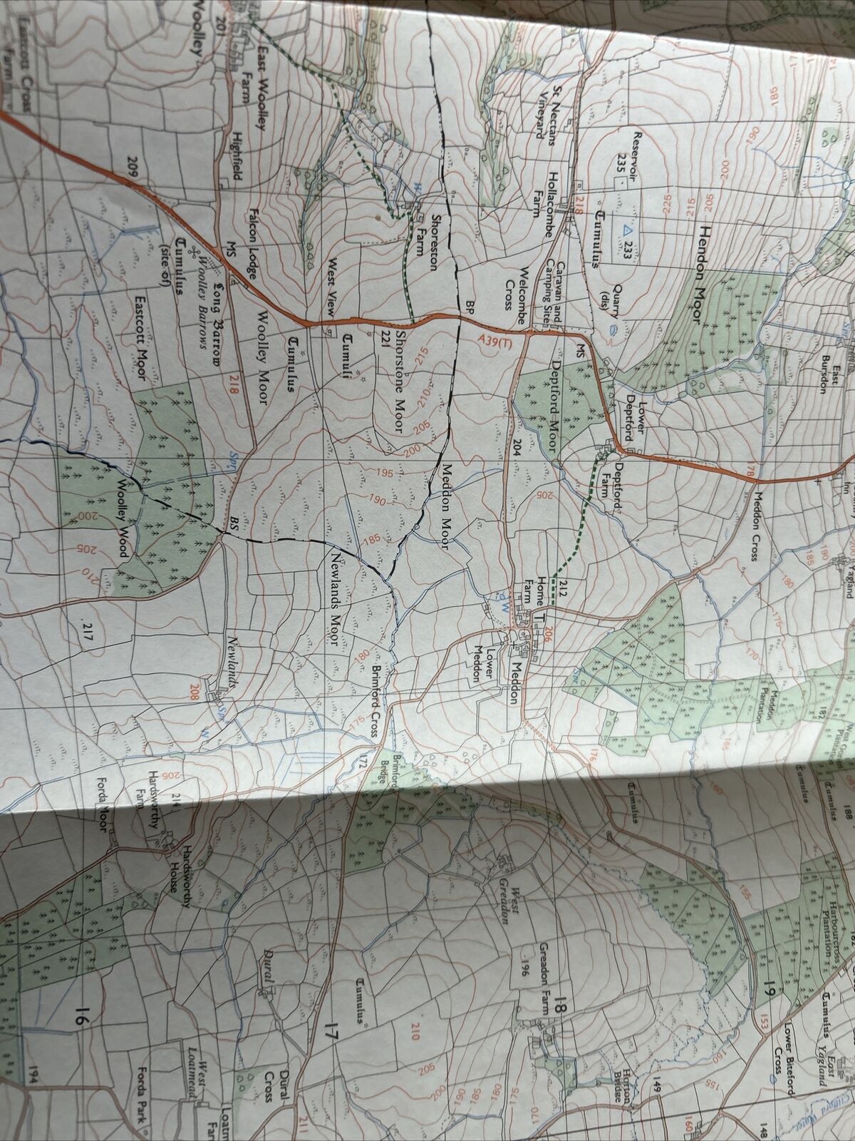 KILKHAMPTON Pathfinder 1273 SS21/31 Ordnance Survey 1:25,000 1990 Bradworthy