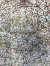 KIDDERMINSTER Ordnance Survey Cloth One Inch Map 1947 Sixth Edition Sheet 130