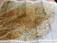 EASTERN HIGHLANDS 1962 CLOTH Ordnance Survey Quarter Inch Map Sheet 5 Ballater