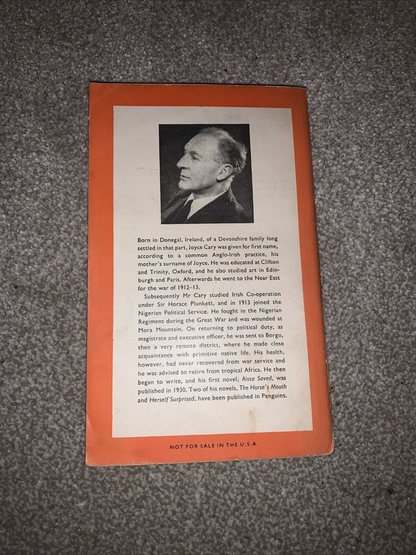 A FEARFUL JOY by Joyce Cary - Penguin Books No 1095 1955