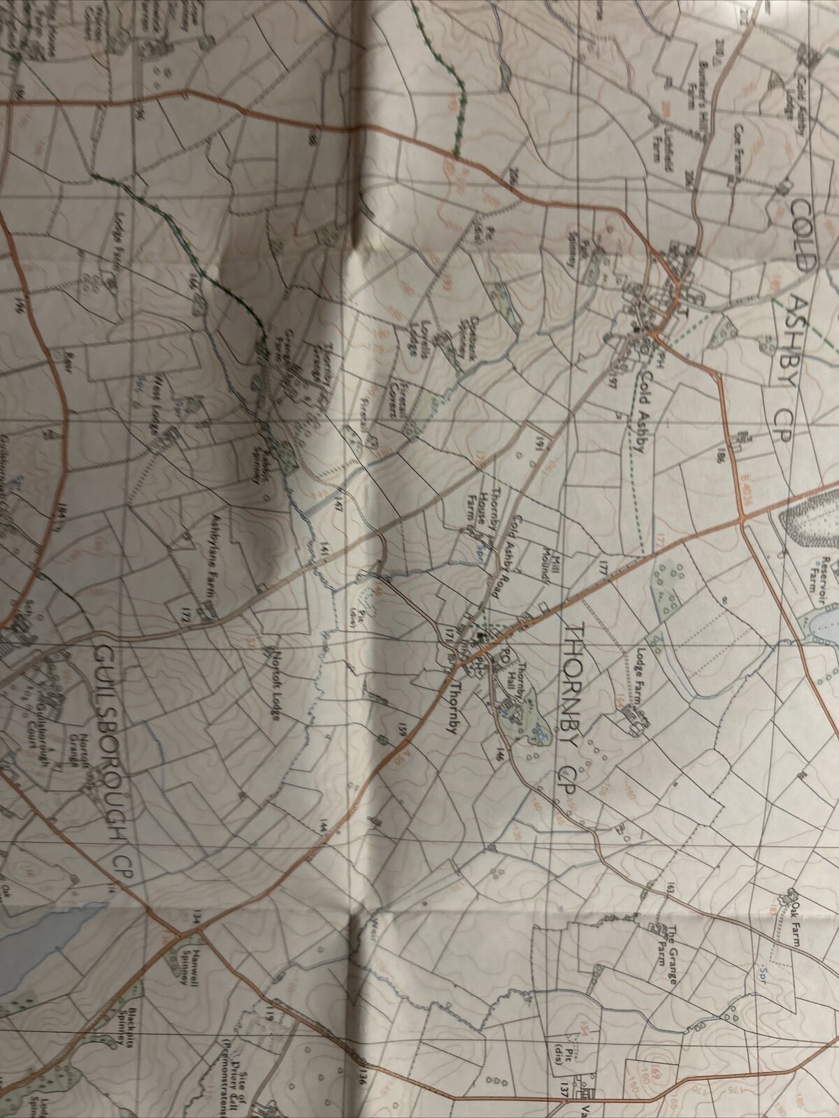 WEST HADDON and BRIXWORTH Pathfinder 957 Ordnance Survey 1:25000 1989 Naseby