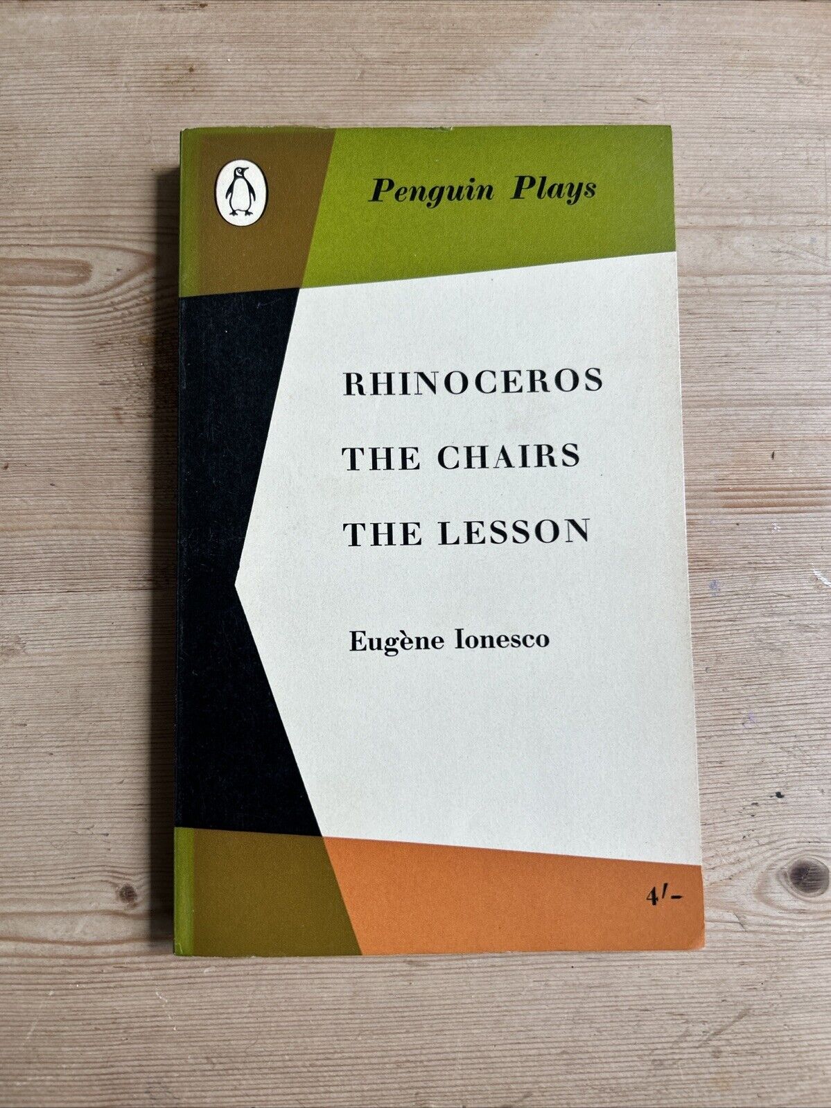 PENGUIN PLAYS EUGENE IONESCO PL13 1962 Rhinoceros The Chairs The Lesson