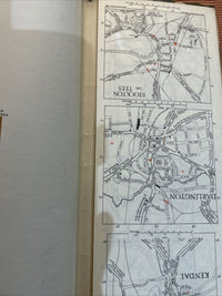 ENGLAND NORTH CENTRAL 1946 Ordnance Survey CLOTH Sheet 2 Quarter Inch Map