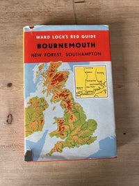 BOURNEMOUTH New Forest Ward Locks Red Guide 1960s Hardback Dust Jacket Maps