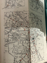 GLASGOW And The MIDDLE WEST 1948 Ordnance Survey Paper Sheet 4 Quarter Inch Map