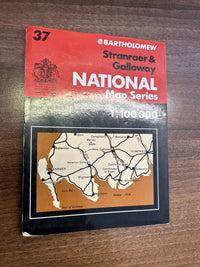 STRANRAER & GALLOWAY - Bartholomew National Map Series No 37 - 1976 Wigtown