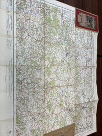 TUNBRIDGE WELLS Ordnance Survey Cloth One In Map 1920 Sheet 125 Kent Lingfield