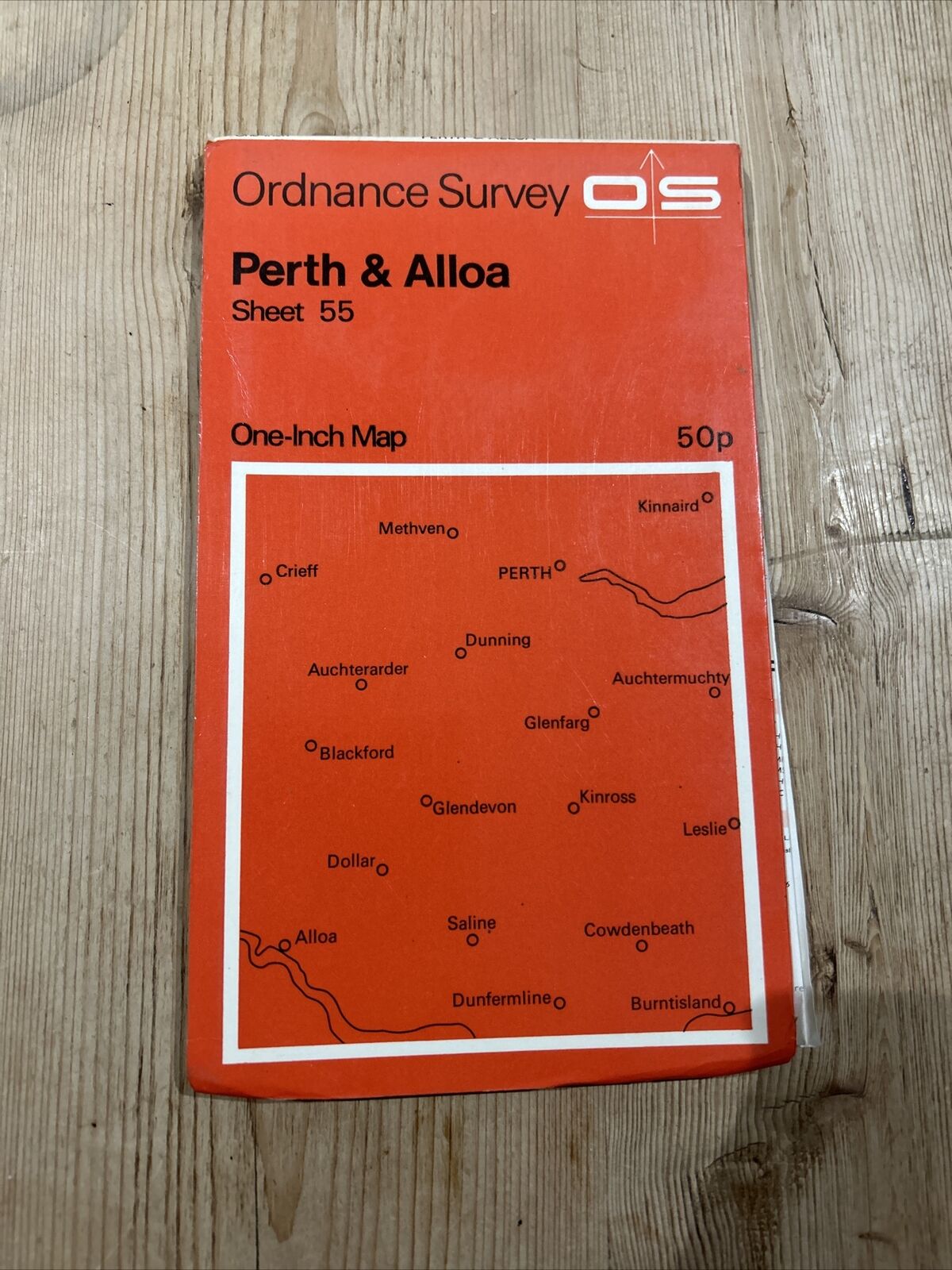 PERTH & ALLOA Ordnance Survey Map One Inch 1969 Sheet 55 Scotland Powmill Airth