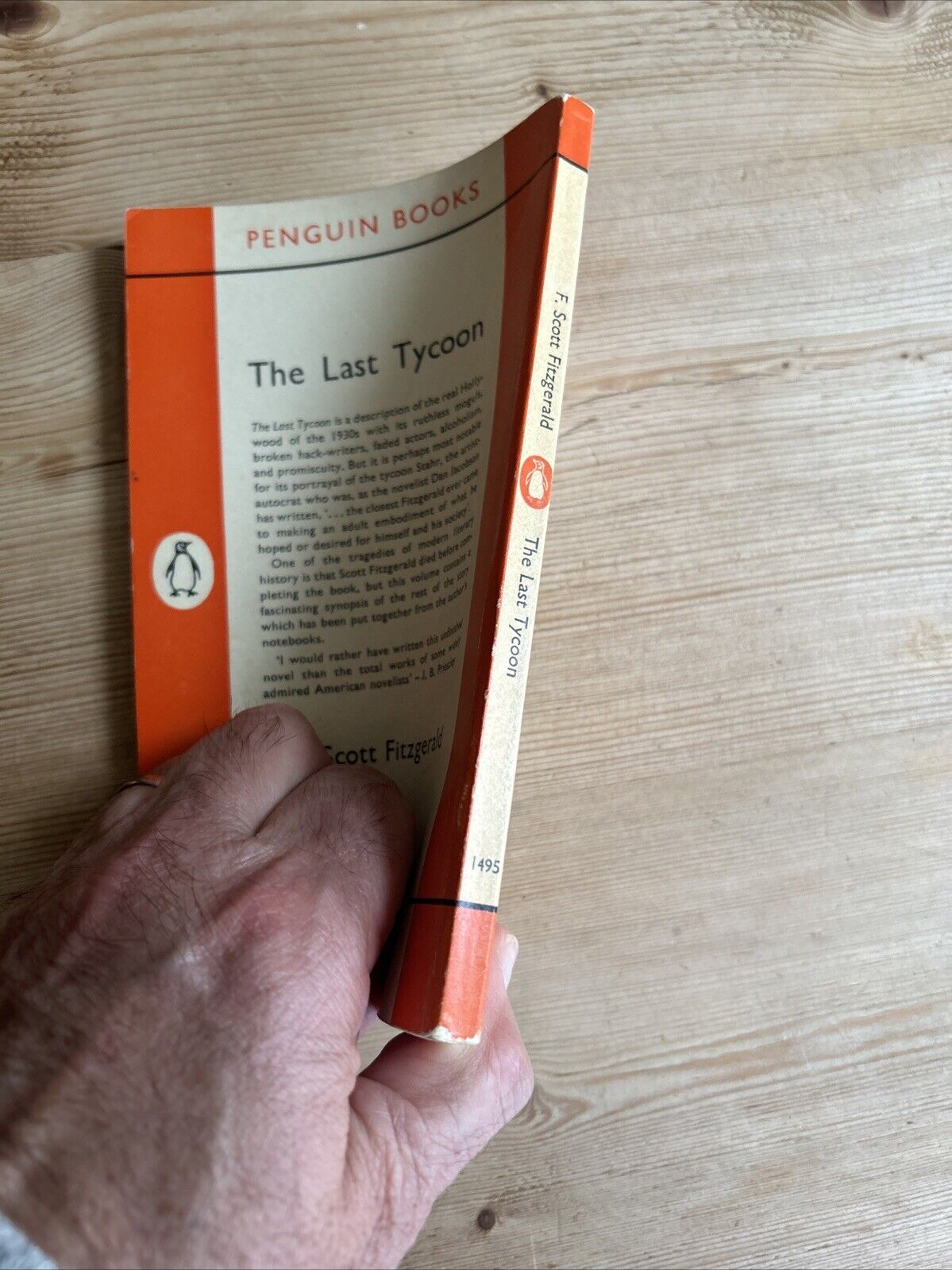 THE LAST TYCOON F Scott Fitzgerald - Penguin Books No 1495 1962 Hollywood