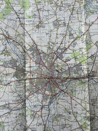 NORWICH Ordnance Survey Seventh Series Paper One Inch - 1954 Sheet 126