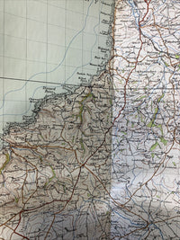 BUDE Cornwall Ordnance Survey Cloth Map 1946 Sixth Series No 174