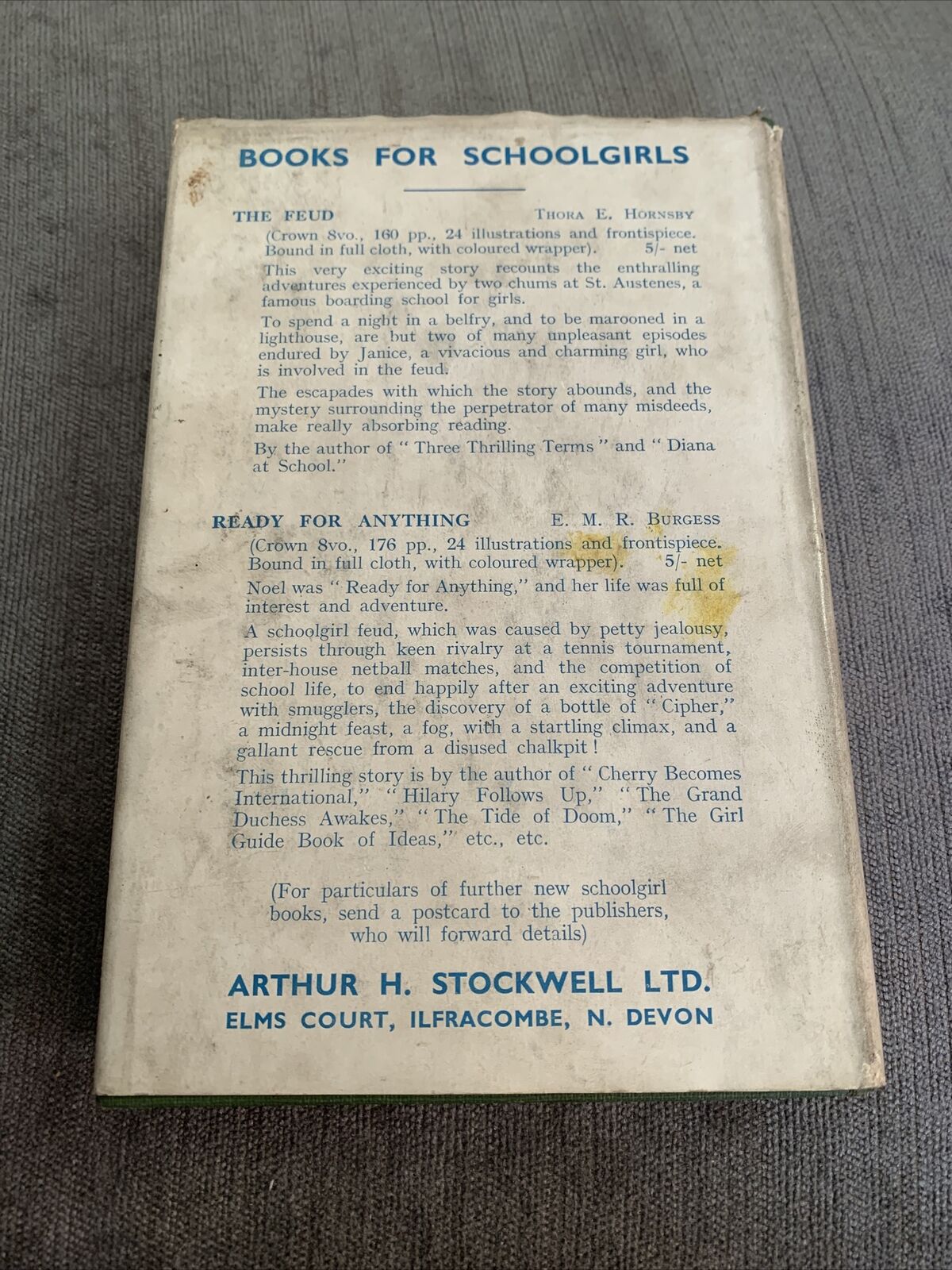 THE MYSTERY OF THE TREASURE TOMB Beverley Metton Bingham 1949 Schoolgirl Dust J 