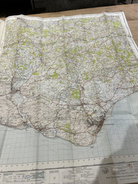 EASTBOURNE Lewes - Ordnance Survey Sixth Edition One inch 1940 Sheet 183 Paper