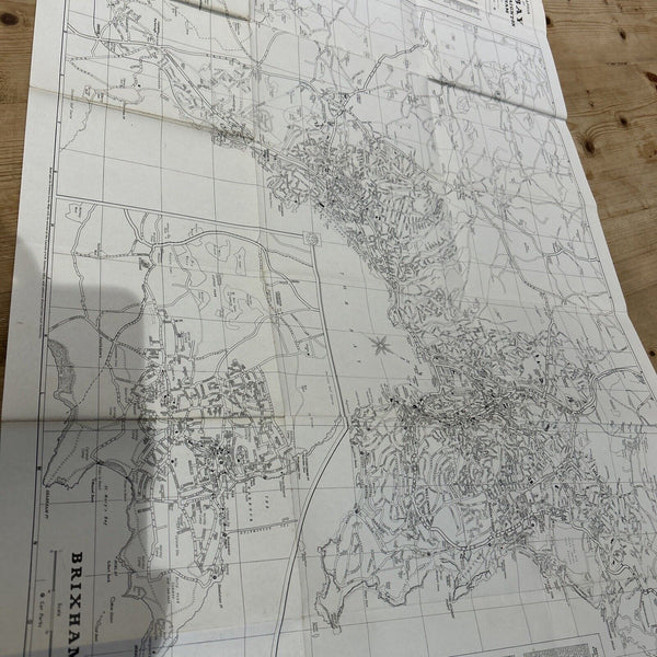 TORBAY Torquay Paignton Brixham - Map Geographia - 1970s?