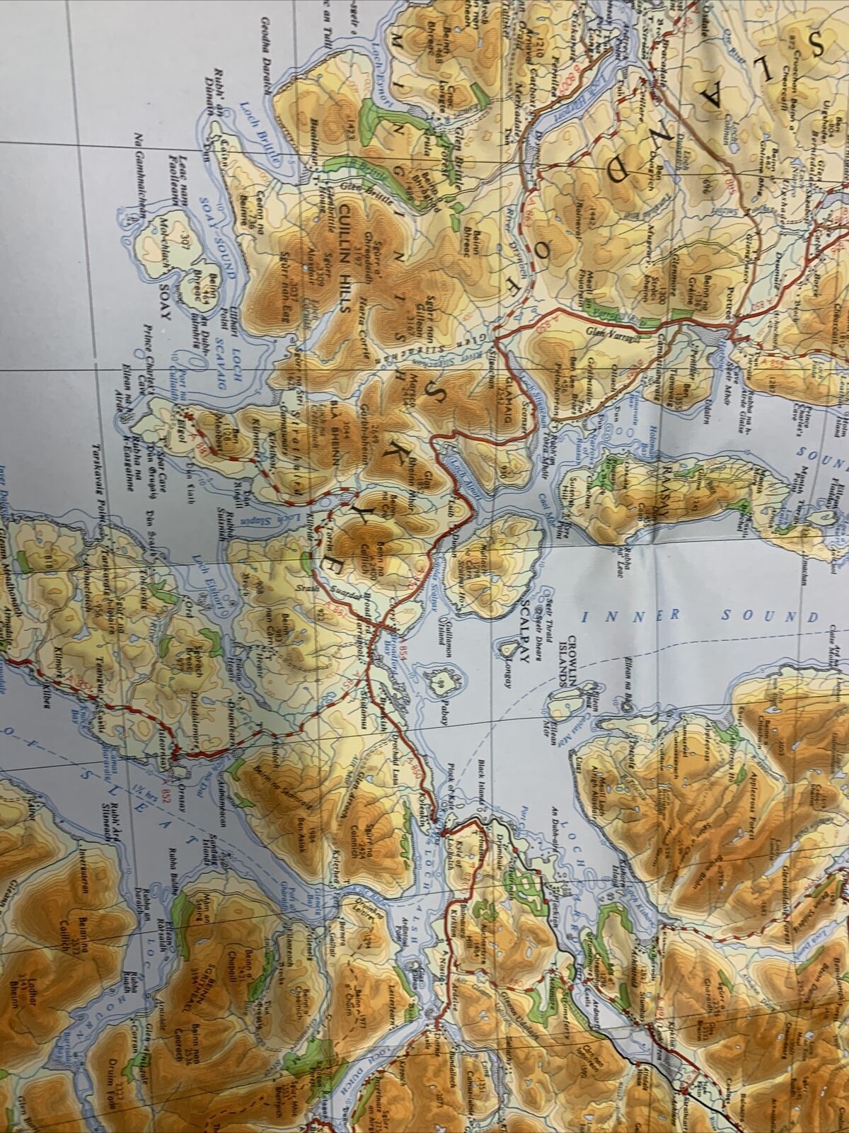 WESTERN HIGHLANDS - Ordnance Survey Quarter Inch Sheet 4 1967 Mull Skye