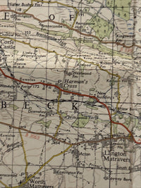 BOURNEMOUTH is Ordnance Survey Seventh Series CLOTH One Inch Map Sheet 179 1960