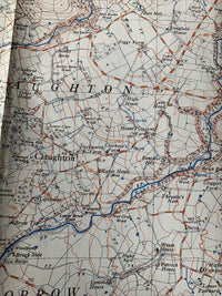 Claughton Bleasedale Ordnance Survey Map 1955 2 & Half Inch Sheet SD64