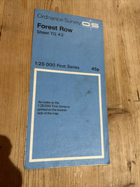 FOREST ROW Ordnance Survey 1:25000 First Series 1965 TQ43 Hartfield