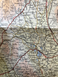 SOLWAY FIRTH Bartholomew Cloth Half Inch Map No 38 1965 Carlisle Dumfries