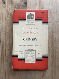 GRIMSBY Ordnance Survey Seventh Series One inch 1962 Sheet 105 Mablethorpe