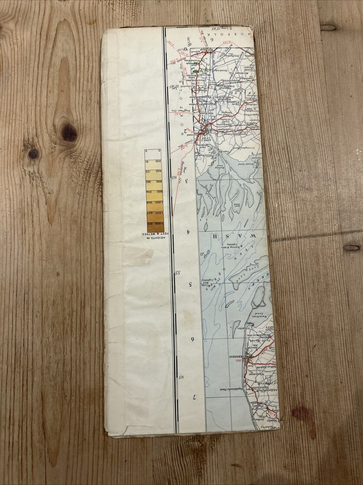 NORTH MIDLANDS & LINCOLNSHIRE Ordnance Survey Sheet 6 Quarter Inch Map 4th Ed