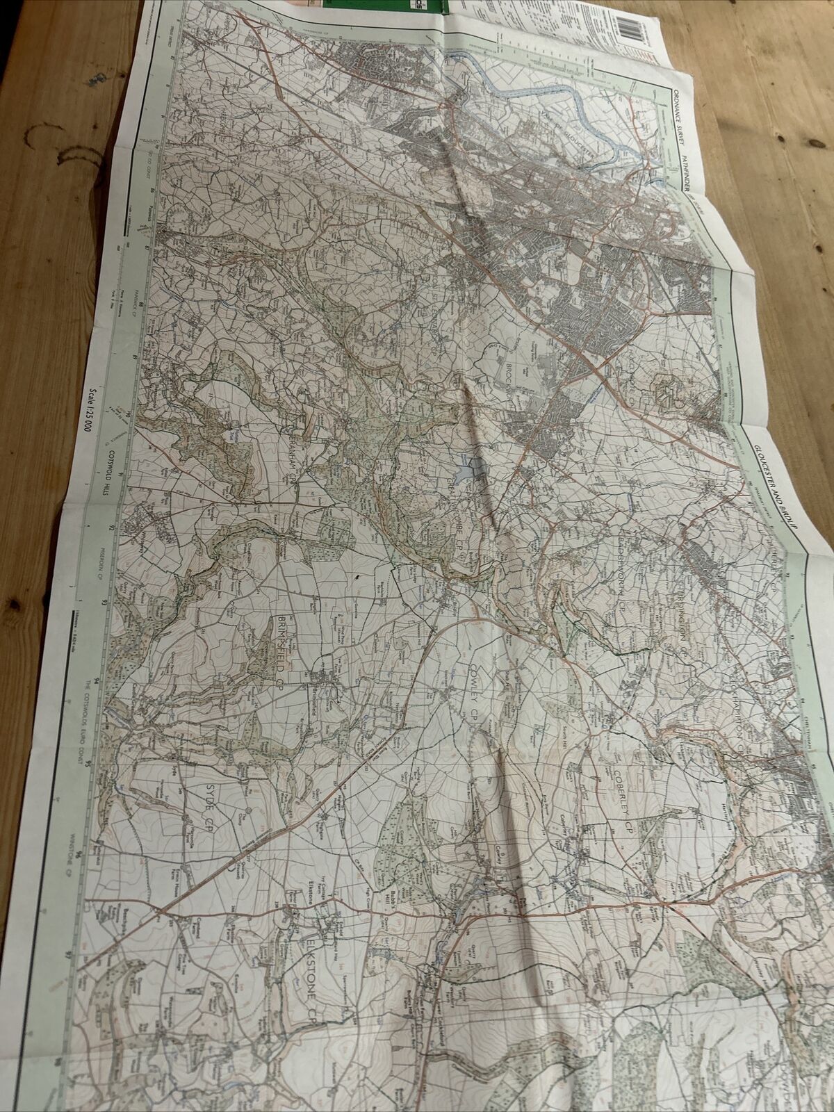 GLOUCESTER and BIRDLIP Pathfinder Ordnance Survey 1:25000 1994 No 1089 Syde