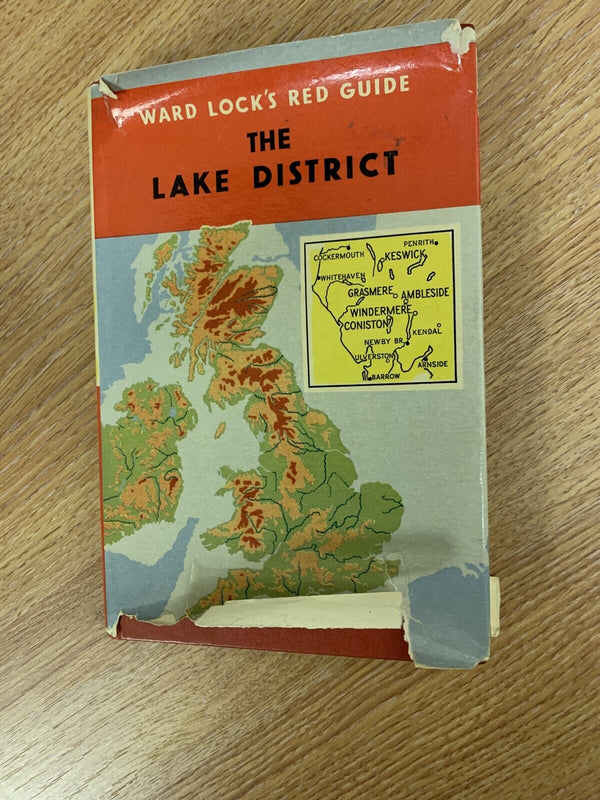 The Lake District - Ward Locks Red Guide Circa 1965  Hardback Dust Jacket Maps