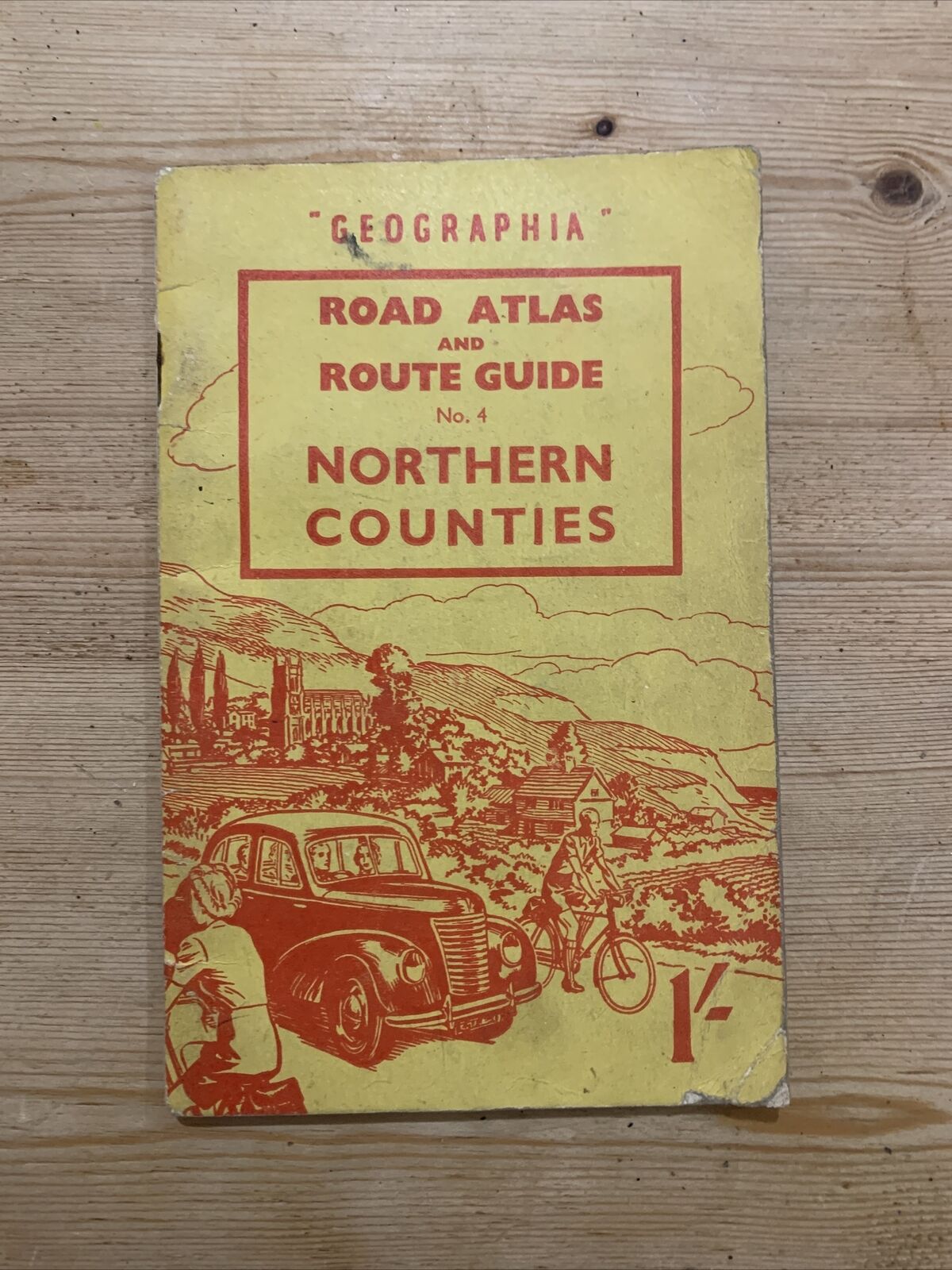 NORTHERN COUNTIES Road Atlas And Route Guide No 4 Geographia 1950s? MAPS